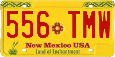 NM license plate 556TMW