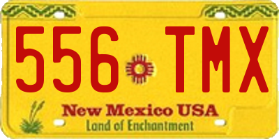 NM license plate 556TMX