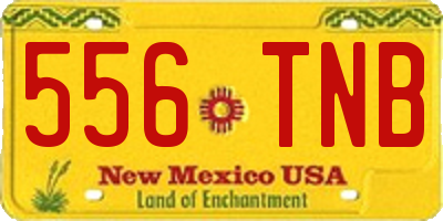 NM license plate 556TNB