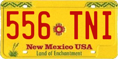 NM license plate 556TNI