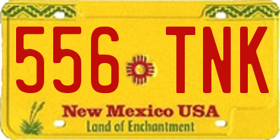 NM license plate 556TNK