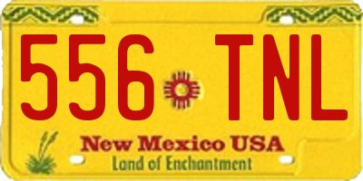 NM license plate 556TNL