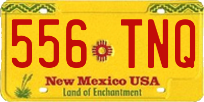 NM license plate 556TNQ