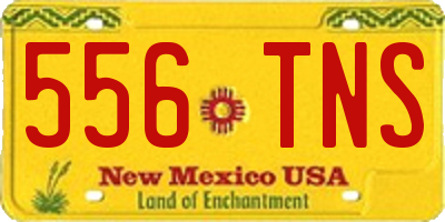 NM license plate 556TNS