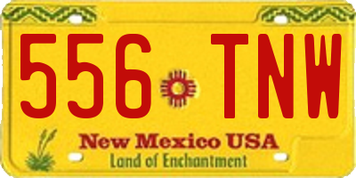 NM license plate 556TNW