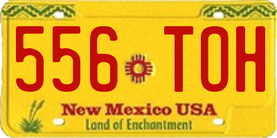 NM license plate 556TOH