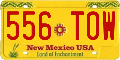 NM license plate 556TOW