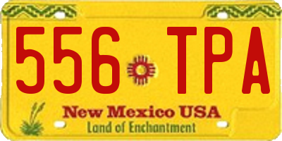 NM license plate 556TPA