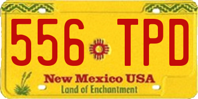 NM license plate 556TPD
