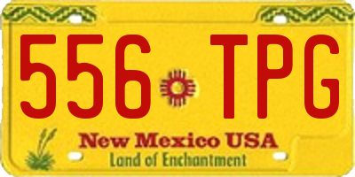 NM license plate 556TPG
