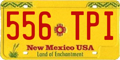 NM license plate 556TPI