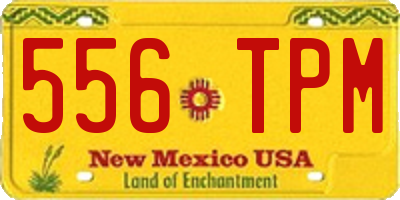 NM license plate 556TPM