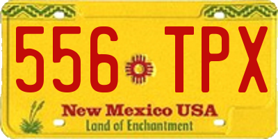 NM license plate 556TPX