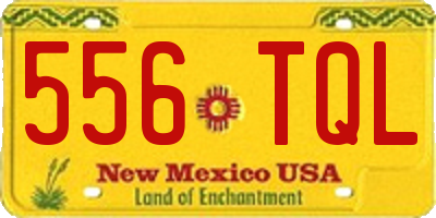 NM license plate 556TQL