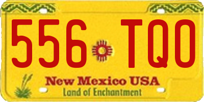 NM license plate 556TQO