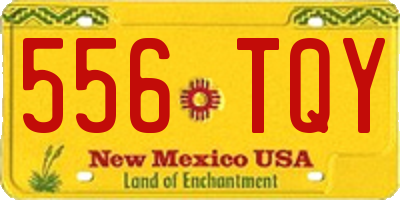 NM license plate 556TQY