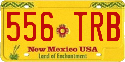 NM license plate 556TRB
