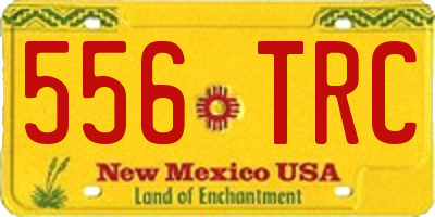 NM license plate 556TRC