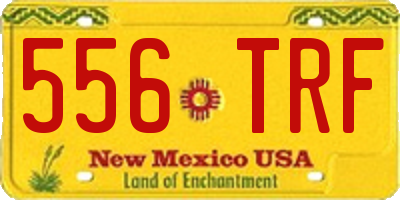 NM license plate 556TRF