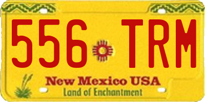 NM license plate 556TRM