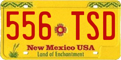 NM license plate 556TSD