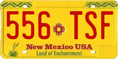 NM license plate 556TSF