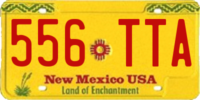 NM license plate 556TTA