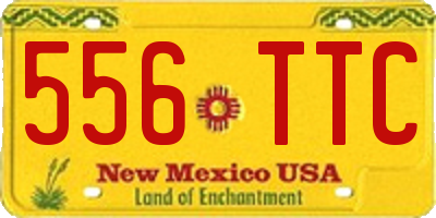 NM license plate 556TTC