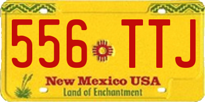 NM license plate 556TTJ