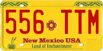 NM license plate 556TTM