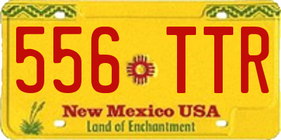 NM license plate 556TTR