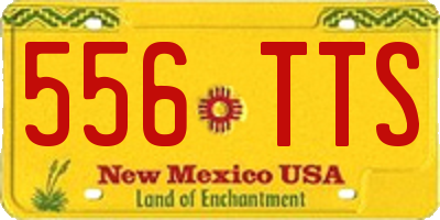 NM license plate 556TTS