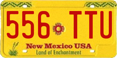 NM license plate 556TTU