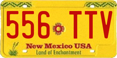 NM license plate 556TTV