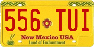 NM license plate 556TUI