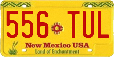 NM license plate 556TUL