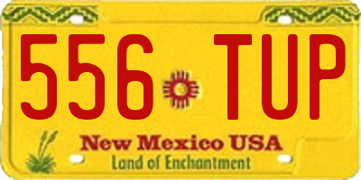 NM license plate 556TUP