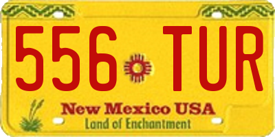 NM license plate 556TUR