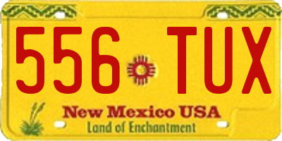 NM license plate 556TUX