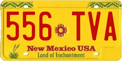 NM license plate 556TVA