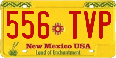 NM license plate 556TVP