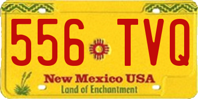 NM license plate 556TVQ