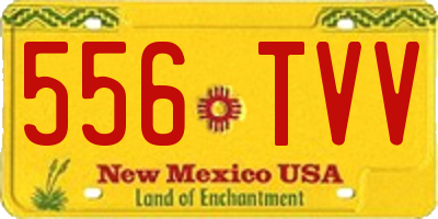 NM license plate 556TVV