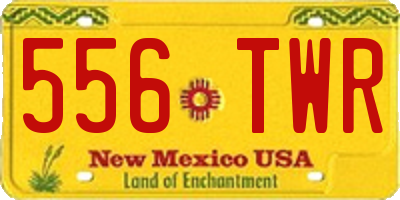 NM license plate 556TWR