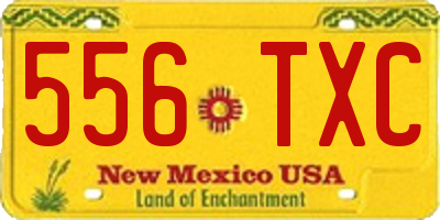 NM license plate 556TXC