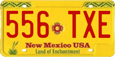 NM license plate 556TXE