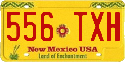 NM license plate 556TXH