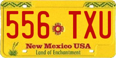 NM license plate 556TXU