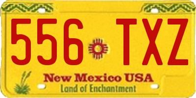 NM license plate 556TXZ