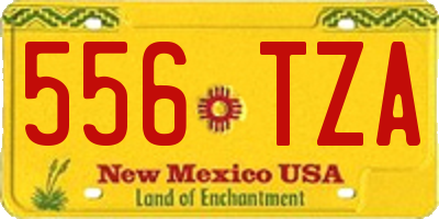 NM license plate 556TZA